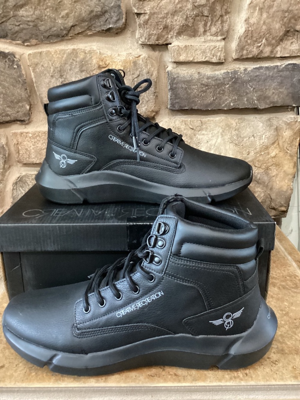 Creative Recreation Journey Mens 10.5 Sneaker Boots‎ Black New